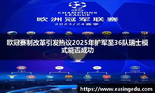 欧冠赛制改革引发热议2025年扩军至36队瑞士模式能否成功